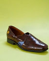 Manyavar Men Brown Faux Leather Shoe