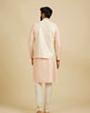 Manyavar Men Gleaming Cream Nehru Jacket image number 3