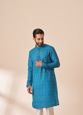 Mens kurta shop with jeans