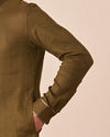 Manyavar Men Sap Green Plain Kurta