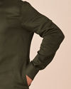 Manyavar Men Dark Green Plain Kurta Pajama