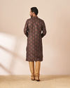 Manyavar Men Green Paisley Printed Kurta