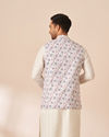 White Multicolor Printed Jacket image number 3