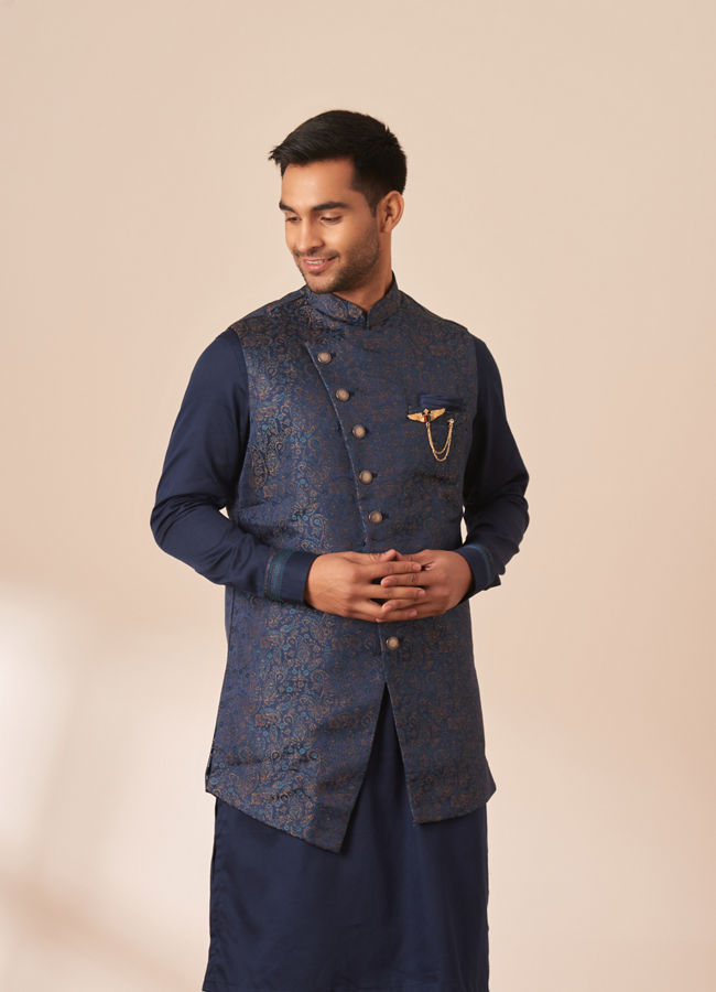 Manyavar kurta 2025 pajama with jacket