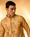 Manyavar Men Mustard Majesty Kurta Pajama