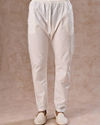 Manyavar Men White Elegance Cotton Kurta Pajama