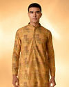 Manyavar Men Mustard Majesty Kurta Pajama