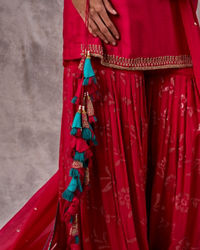 Twamev Women Royal Rani Art Silk Three-piece Stitched Suit